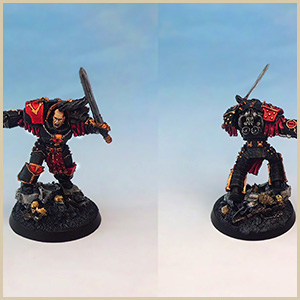 Abaddon and Loken diorama WIP pic 2