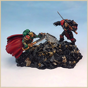 Abaddon and Loken diorama WIP pic 3