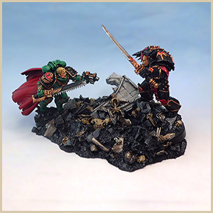 Abaddon and Loken diorama WIP pic 5