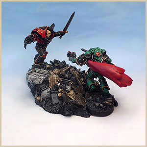 Abaddon and Loken diorama WIP pic 7