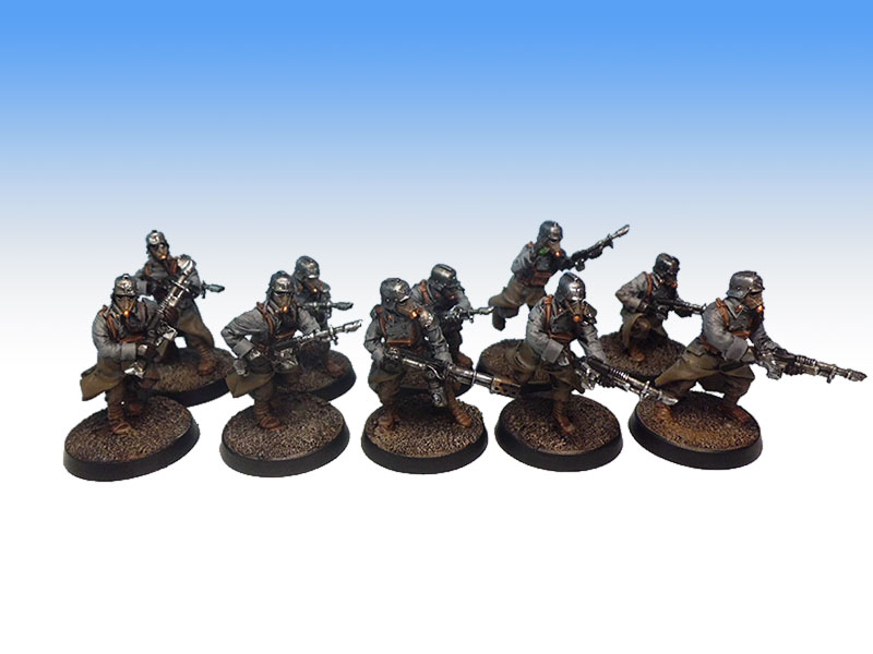 Death Korps of Krieg Infantry Squad - Tabletop Level Painting Commission