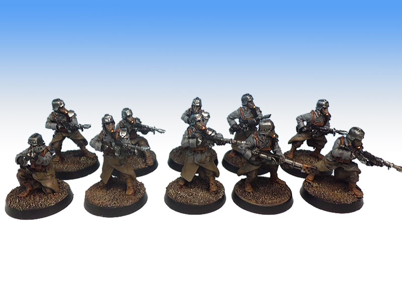 Death Korps of Krieg Infantry Squad - Tabletop Level Painting Commission