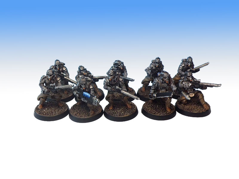 Death Korps of Krieg Grenadier Squad - Tabletop Level Painting Commission