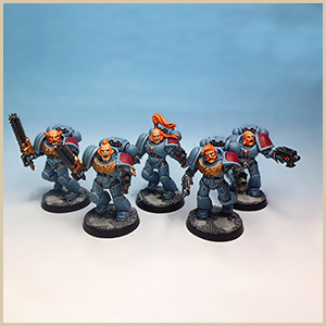 Snowy Space Wolf Army Group Shots