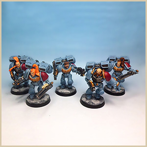 Snowy Space Wolf Army Group Shots