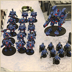 Tau Battlesuit Force WIP pic 8