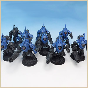 Tau Battlesuit Force WIP pic 1