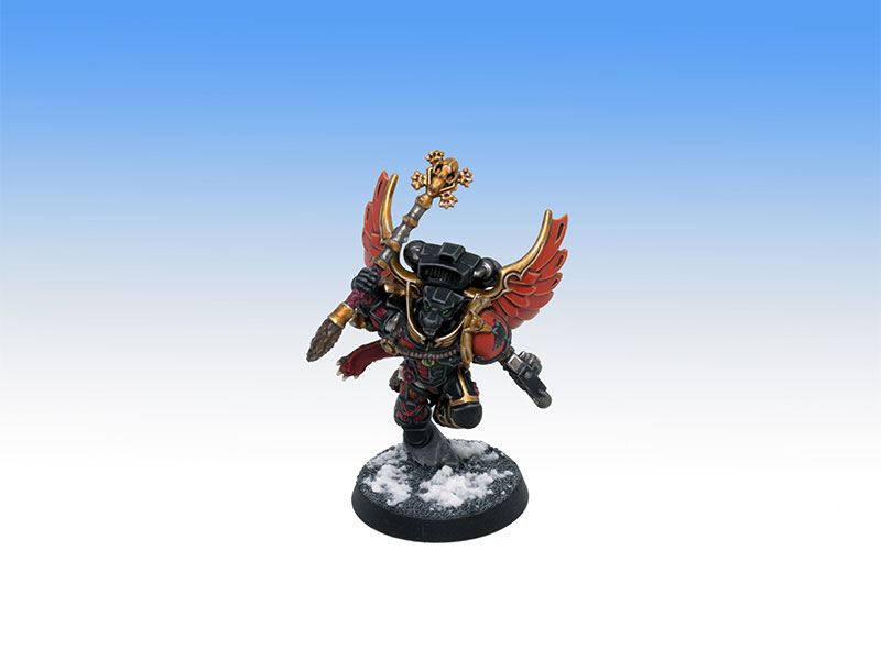 Converted Space Wolves Wolf Priest with Jump Pack  - Character Level Painting Commission