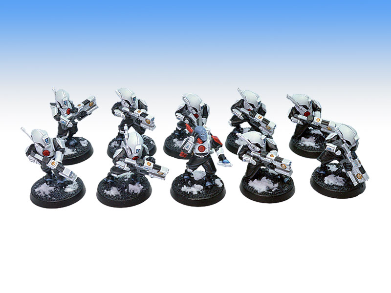 Tau Empire Pathfinders - Tabletop Level Painting Commission