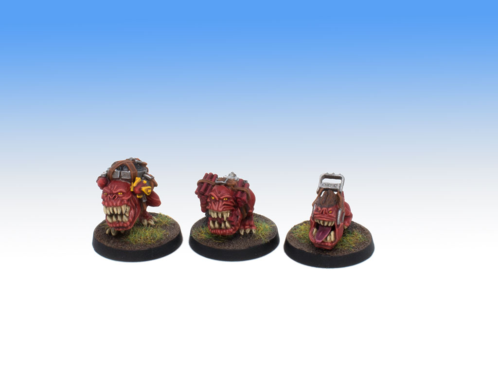 Ork Bomb Squigs - Tabletop Level Painting Commission