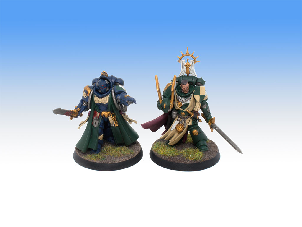 Dark Angels Librarian and Company Master Lazarus - Battle Ready Level Painting Commission