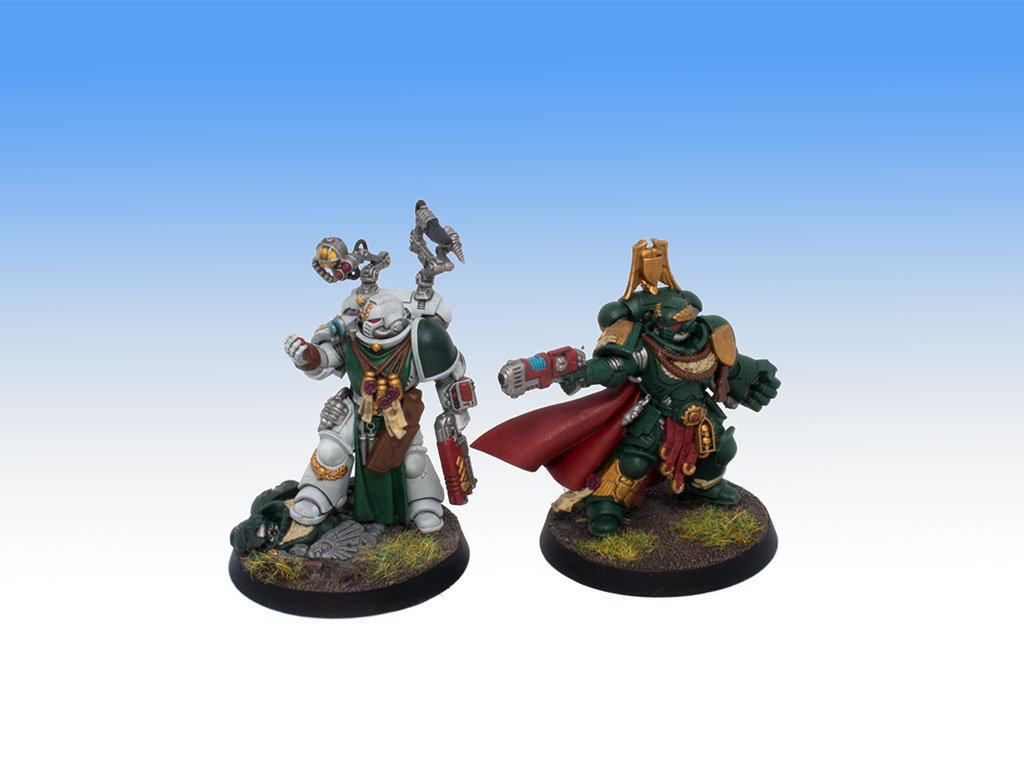 Dark Angels Apothecary and Captain - Battle Ready Level Painting Commission