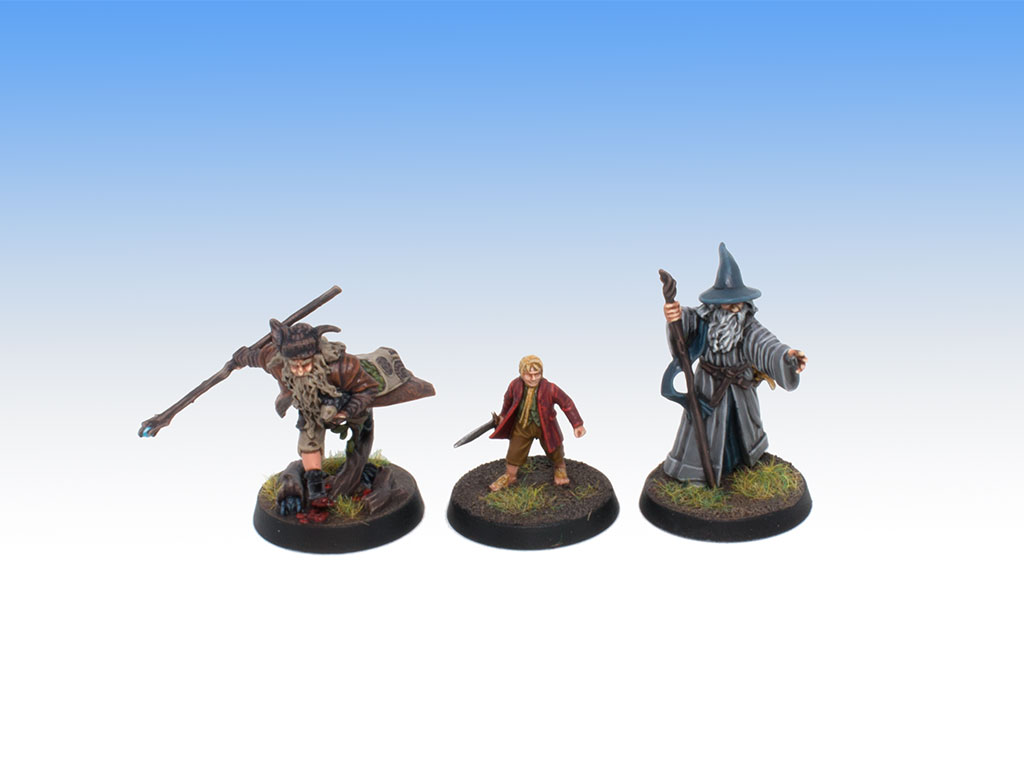 Gandalf, Radagast and Bilbo - Tabletop Level Painting Commission