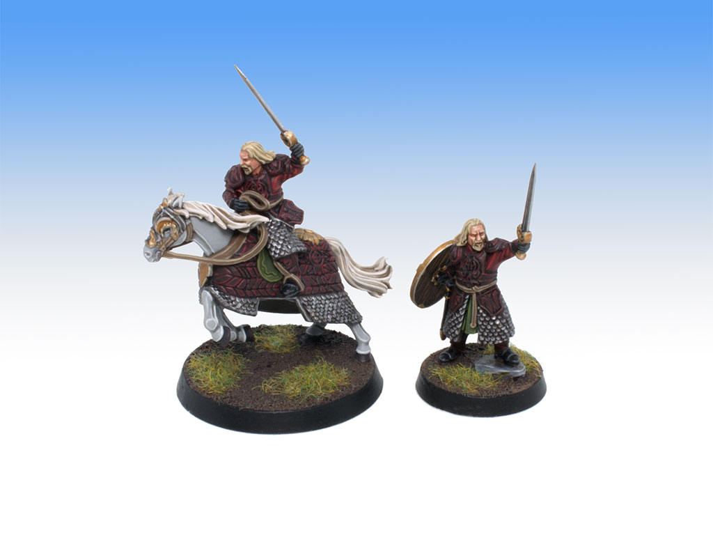 Theoden on Horse and Foot - Tabletop Level Painting Commission