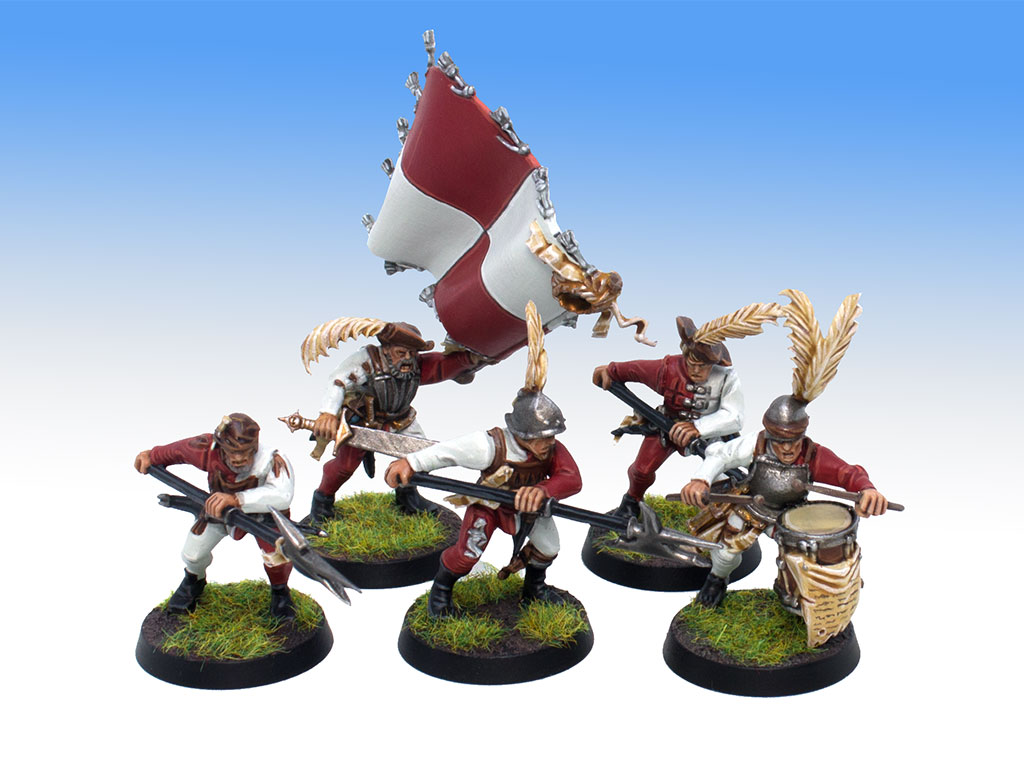 Empire Freeguild Halberdiers - Tabletop Level Painting Commission